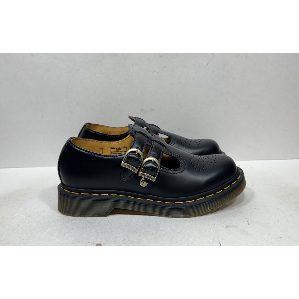 Dr. Martens Shoes Womens Size 7 Black 12916 Mary Jane Double Strap Leather